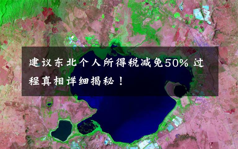 建议东北个人所得税减免50% 过程真相详细揭秘！