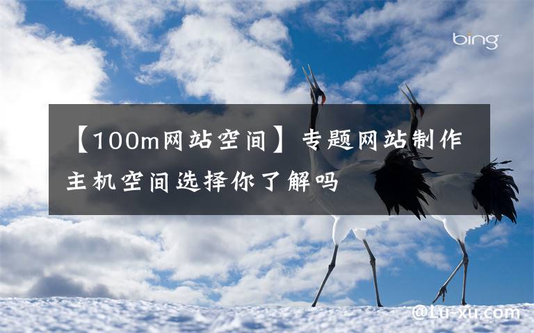 【100m网站空间】专题网站制作主机空间选择你了解吗