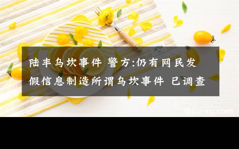 陆丰乌坎事件 警方:仍有网民发假信息制造所谓乌坎事件 已调查