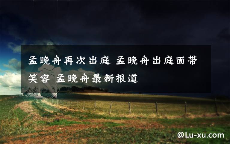 孟晚舟再次出庭 孟晚舟出庭面带笑容 孟晚舟最新报道