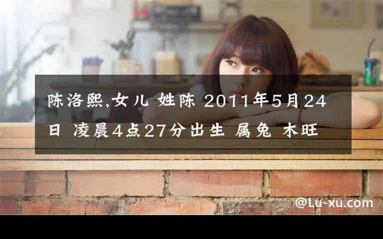 陈洛熙,女儿 姓陈 2011年5月24日 凌晨4点27分出生 属兔 木旺 土弱 娶个文静 寓意美好 又比较好理解的名字 谢谢