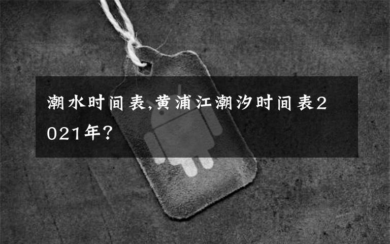 潮水时间表,黄浦江潮汐时间表2021年？