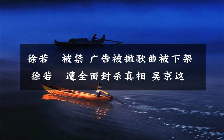 徐若瑄被禁 广告被撤歌曲被下架 徐若瑄遭全面封杀真相 吴京这么说