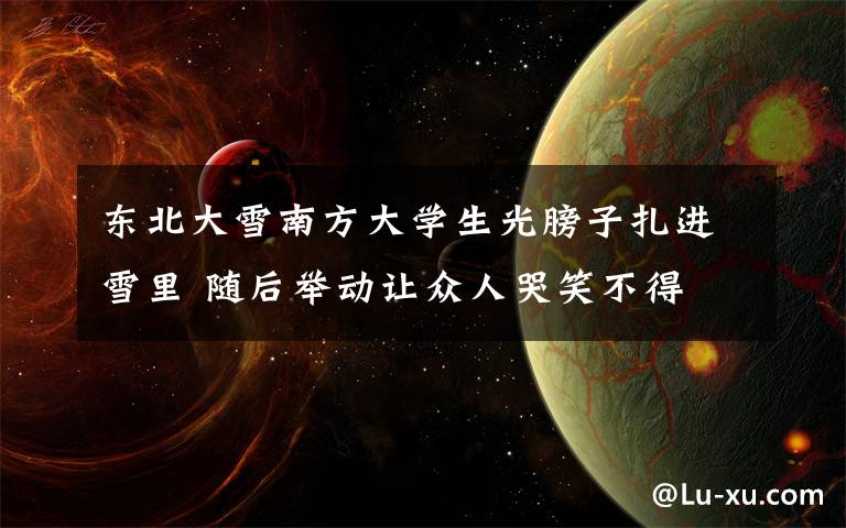 东北大雪南方大学生光膀子扎进雪里 随后举动让众人哭笑不得