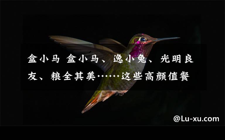 盒小马 盒小马、逸小兔、光明良友、粮全其美……这些高颜值餐车都上街了！