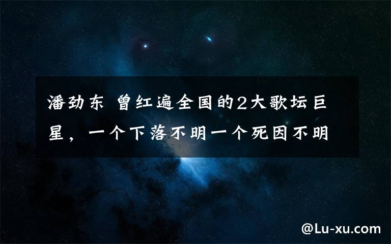 潘劲东 曾红遍全国的2大歌坛巨星，一个下落不明一个死因不明