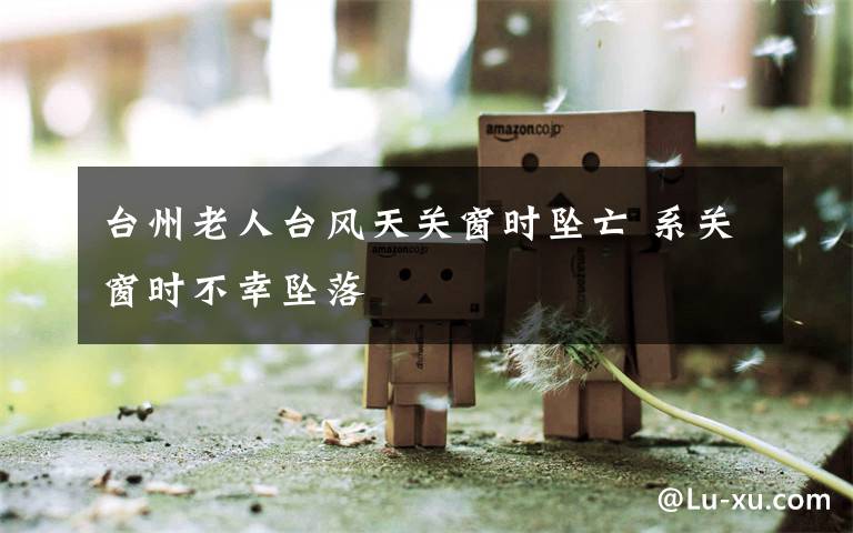 台州老人台风天关窗时坠亡 系关窗时不幸坠落
