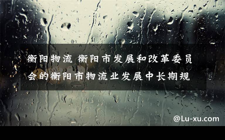 衡阳物流 衡阳市发展和改革委员会的衡阳市物流业发展中长期规划研究和编制服务政府采购项目单一来源公告