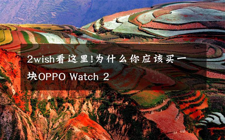 2wish看这里!为什么你应该买一块OPPO Watch 2