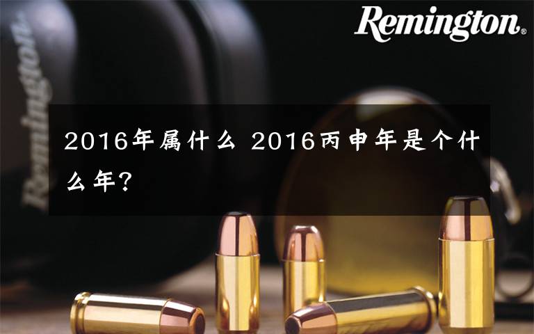 2016年属什么 2016丙申年是个什么年？