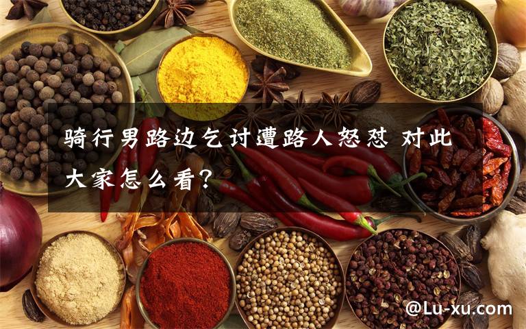 骑行男路边乞讨遭路人怒怼 对此大家怎么看？