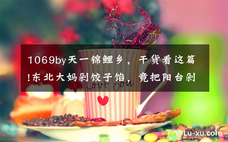 1069by天一锦鲤乡，干货看这篇!东北大妈剁饺子馅，竟把阳台剁塌了！？网友：屠龙刀吗？