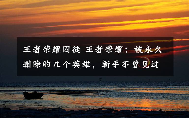 王者荣耀囚徒 王者荣耀：被永久删除的几个英雄，新手不曾见过，第四最为罕见吶
