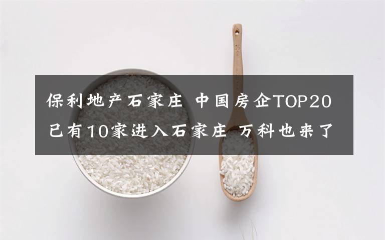 保利地产石家庄 中国房企TOP20已有10家进入石家庄 万科也来了