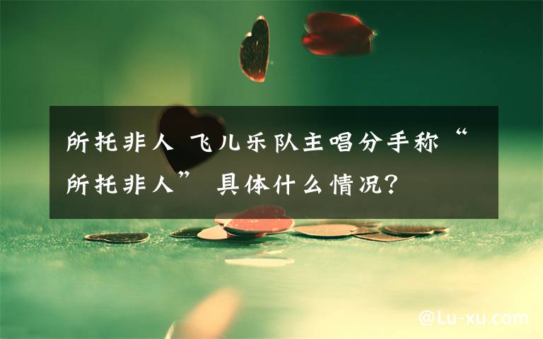 所托非人 飞儿乐队主唱分手称“所托非人” 具体什么情况？