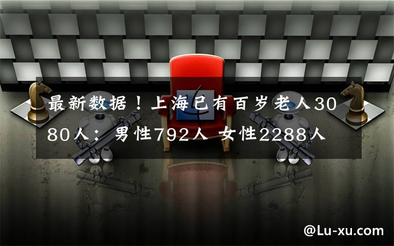 最新数据！上海已有百岁老人3080人：男性792人 女性2288人