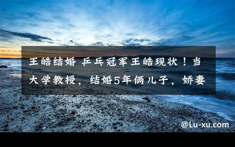 王皓结婚 乒乓冠军王皓现状！当大学教授，结婚5年俩儿子，娇妻成晒娃狂魔