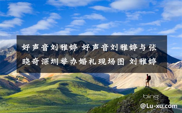好声音刘雅婷 好声音刘雅婷与张晓奇深圳举办婚礼现场图 刘雅婷已怀孕4个月