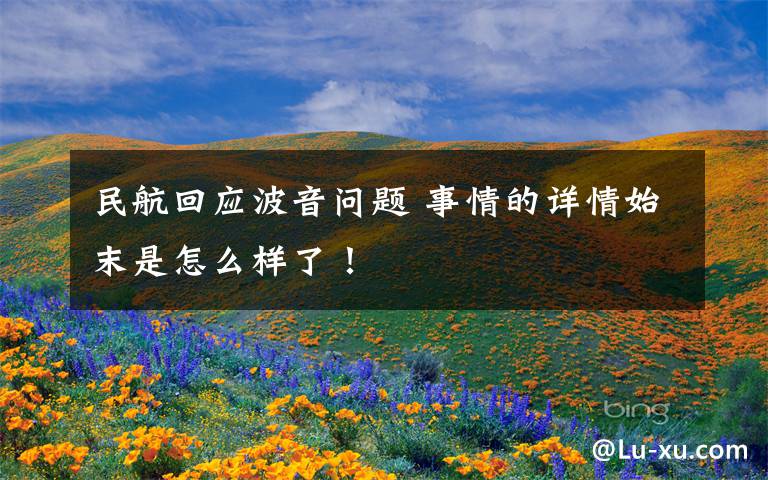 民航回应波音问题 事情的详情始末是怎么样了！