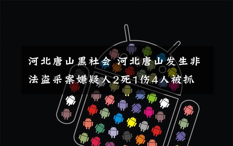 河北唐山黑社会 河北唐山发生非法盗采案嫌疑人2死1伤4人被抓