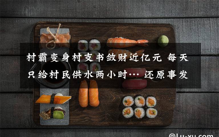 村霸变身村支书敛财近亿元 每天只给村民供水两小时… 还原事发经过及背后真相！