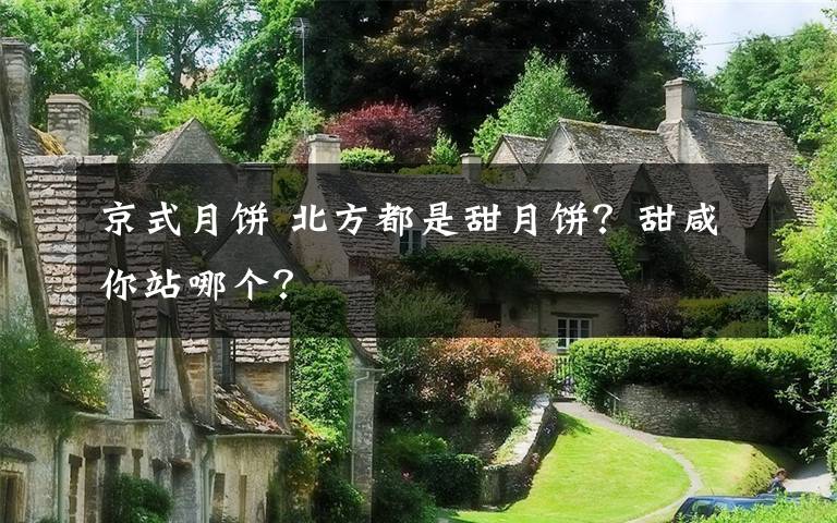 京式月饼 北方都是甜月饼？甜咸你站哪个？