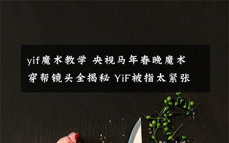 yif魔术教学 央视马年春晚魔术穿帮镜头全揭秘 YiF被指太紧张