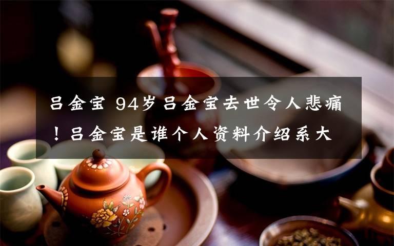 吕金宝 94岁吕金宝去世令人悲痛！吕金宝是谁个人资料介绍系大屠杀幸存者