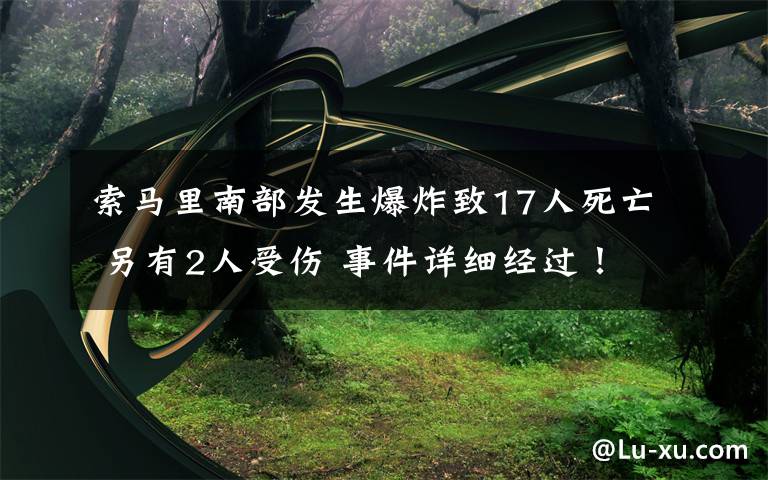 索马里南部发生爆炸致17人死亡 另有2人受伤 事件详细经过！