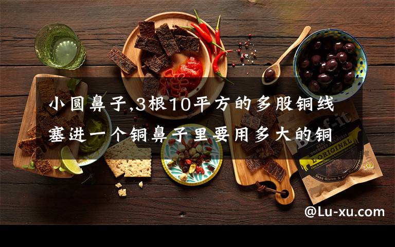 小圆鼻子,3根10平方的多股铜线塞进一个铜鼻子里要用多大的铜鼻子？