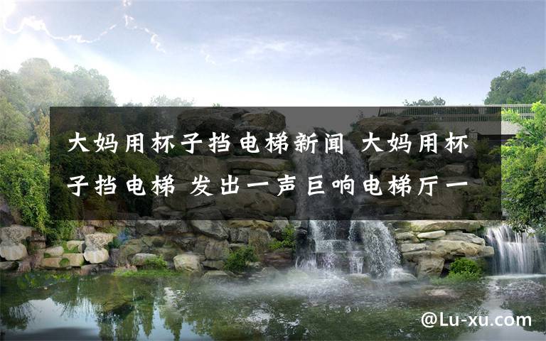 大妈用杯子挡电梯新闻 大妈用杯子挡电梯 发出一声巨响电梯厅一片狼藉罪魁祸首是ta？