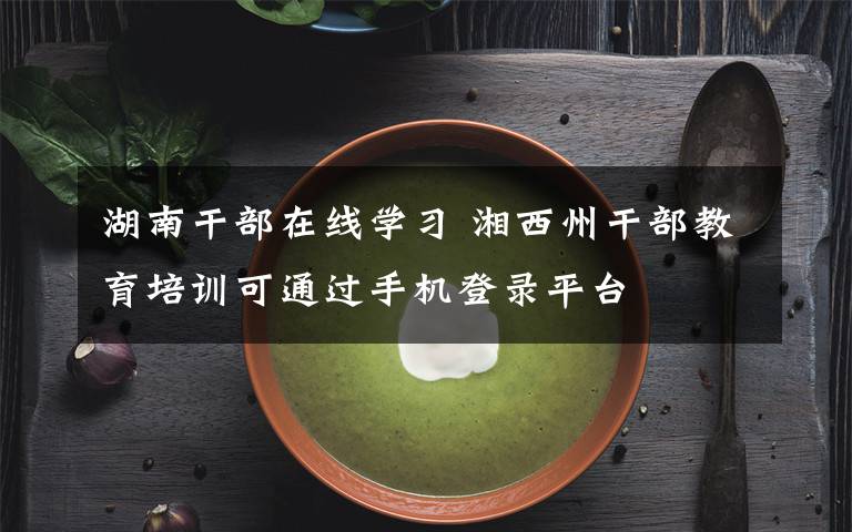 湖南干部在线学习 湘西州干部教育培训可通过手机登录平台