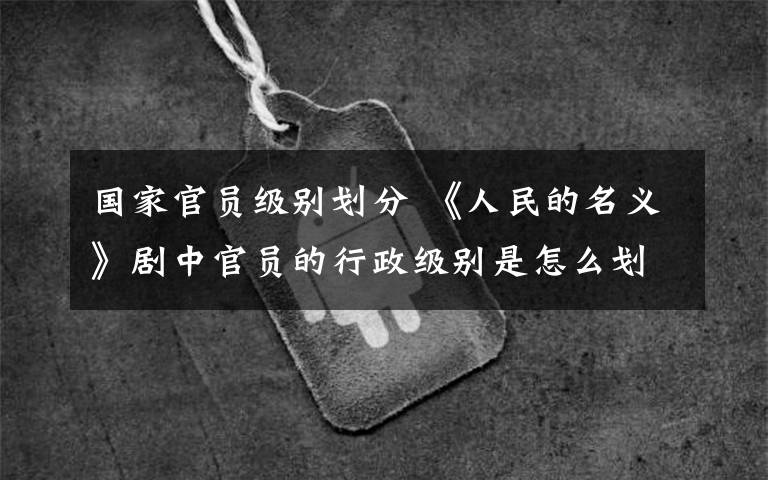 国家官员级别划分 《人民的名义》剧中官员的行政级别是怎么划分的 共有七级