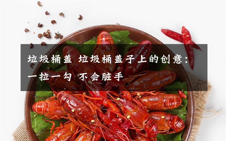 垃圾桶盖 垃圾桶盖子上的创意：一拉一勾 不会脏手