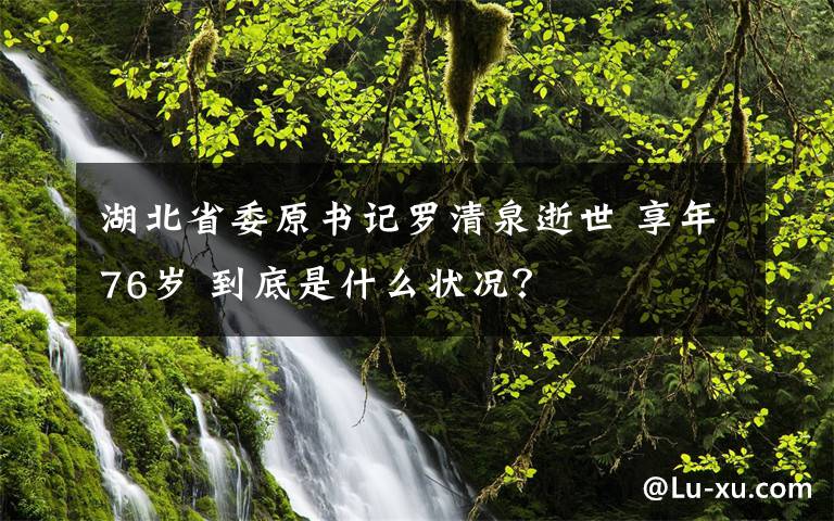 湖北省委原书记罗清泉逝世 享年76岁 到底是什么状况？