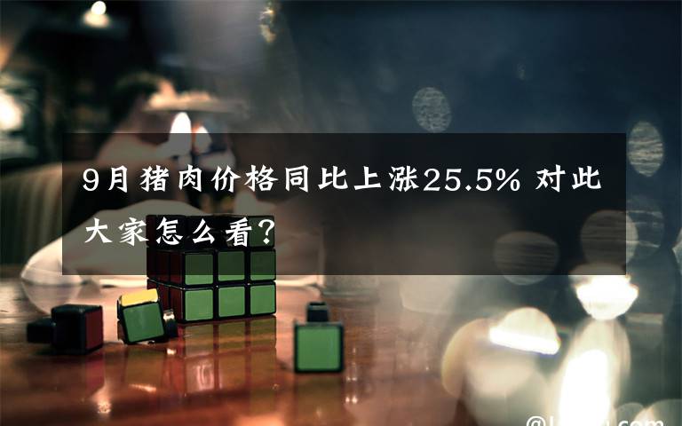 9月猪肉价格同比上涨25.5% 对此大家怎么看？
