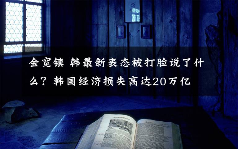 金宽镇 韩最新表态被打脸说了什么？韩国经济损失高达20万亿