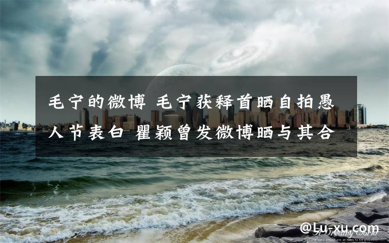 毛宁的微博 毛宁获释首晒自拍愚人节表白 瞿颖曾发微博晒与其合影