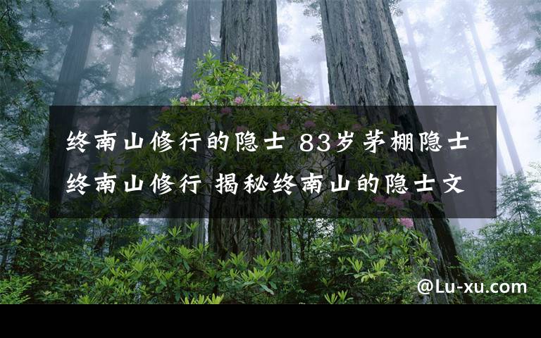 终南山修行的隐士 83岁茅棚隐士终南山修行 揭秘终南山的隐士文化
