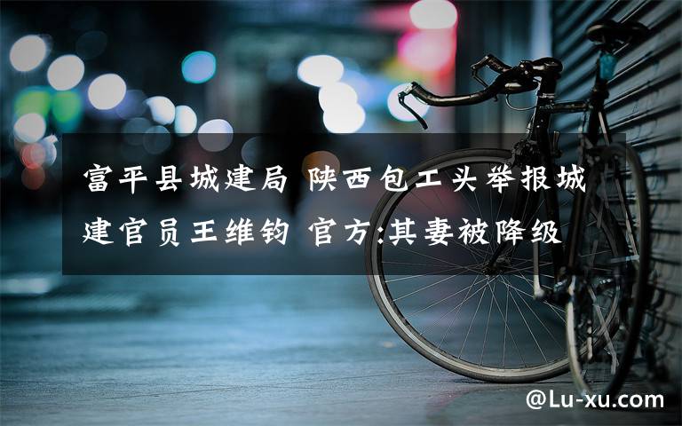 富平县城建局 陕西包工头举报城建官员王维钧 官方:其妻被降级处分