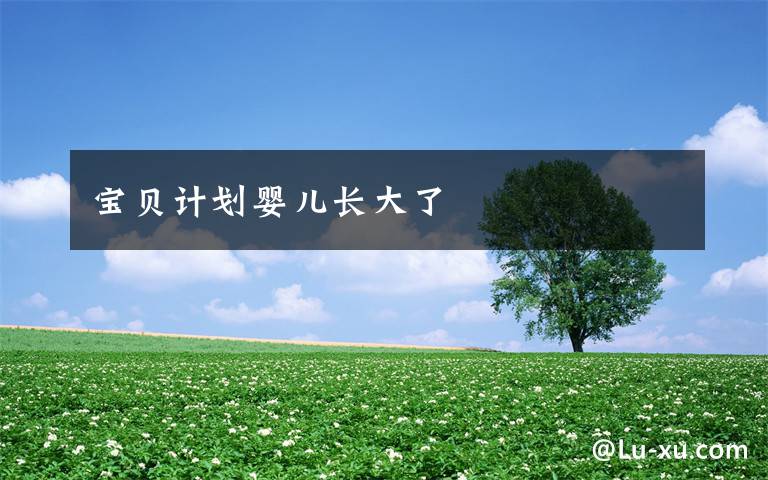宝贝计划婴儿长大了