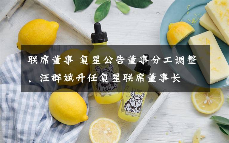 联席董事 复星公告董事分工调整，汪群斌升任复星联席董事长