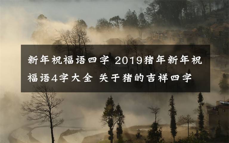 新年祝福语四字 2019猪年新年祝福语4字大全 关于猪的吉祥四字词语有哪些