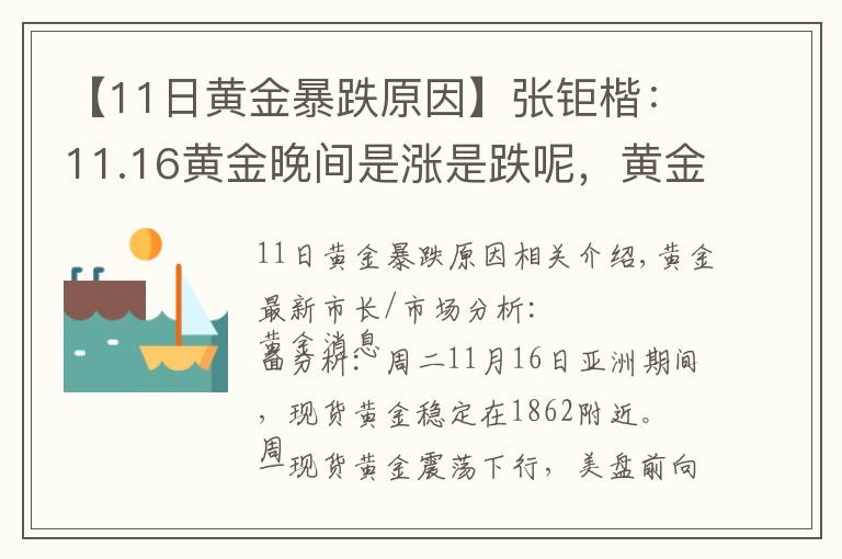 【11日黄金暴跌原因】张钜楷：11.16黄金晚间是涨是跌呢，黄金最新消息及操作策略