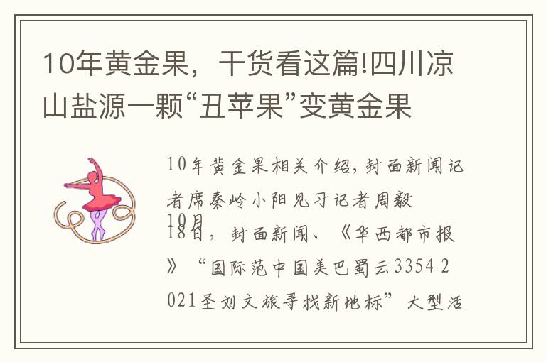 10年黄金果，干货看这篇!四川凉山盐源一颗“丑苹果”变黄金果 年产值30亿元抢占国内国际大市场