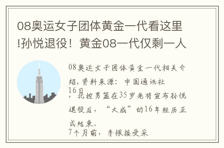 08奥运女子团体黄金一代看这里!孙悦退役！黄金08一代仅剩一人了……