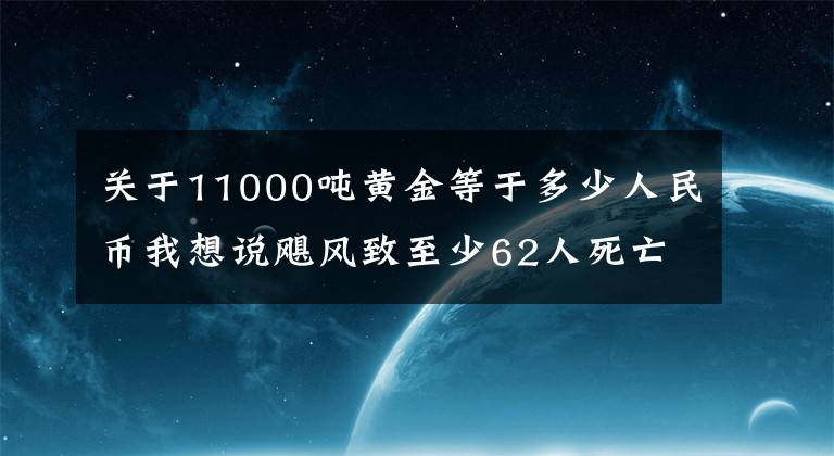 关于11000吨黄金等于多少人民币我想说飓风致至少62人死亡，拜登称将砸650亿防灾！关键数据突然崩了