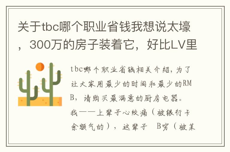 关于tbc哪个职业省钱我想说太壕，300万的房子装着它，好比LV里装饲料