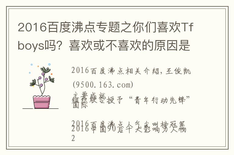 2016百度沸点专题之你们喜欢Tfboys吗？喜欢或不喜欢的原因是什么呢？
