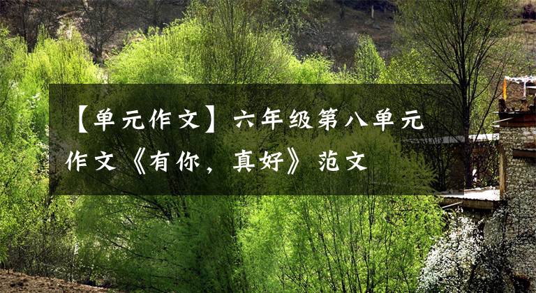 【单元作文】六年级第八单元作文《有你，真好》范文